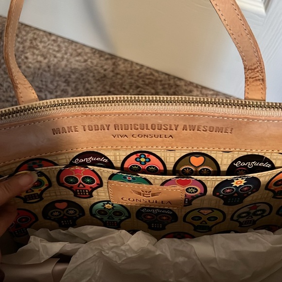 Consuela market tote Fiesta Market natural leather tote - Picture 4 of 8